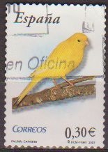 z vendido España 2007 4301 Sello º Fauna Pajaros Canario Timbre Espagne Spain Spagna